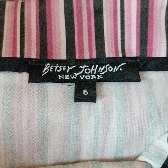 VINTAGE BETSEY JOHNSON STRIPE SKIRT - Picture 2 of 3